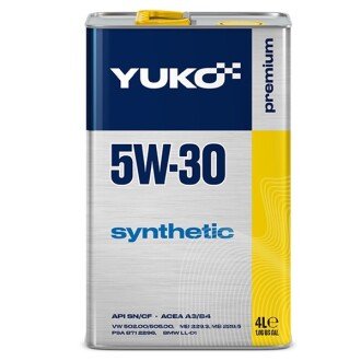 Моторна олива Synthetic 5W-30, 4 л - YUKO 21599