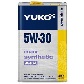 Моторна олива Max Synthetic AA 5W-30, 4 л - YUKO 22065