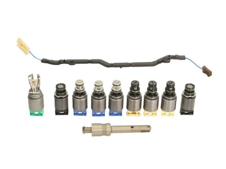 КОМПЛЕКТ СОЛЕНОИДОВ АКПП 9 ШТ (3 ЖЛТЫХ, 3 СИНИХ, 2 ЧЕРНЫЙ, 1 ЗЕЛЕНЫЙ) ZF6HP19212626A19A3232A E-SHIFT, 1068227026-1,0501217715-1,0501213960-3,050121395 - ZF 1068298043 (фото 1)