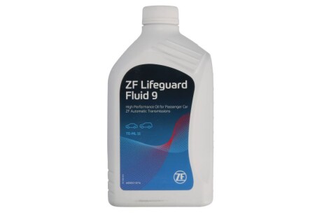 Трансмиссионное масло Parts Lifeguardfluid 9 синтетическое 1 л - (02JDE26444, 68157995AA, 83222152426) ZF AA01500001