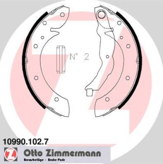 Комплект тормозных колодок - (34219067127, 34211160504, 31211160504) ZIMMERMANN 10990.102.7