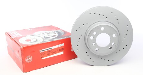 Тормозной диск передний BMW X5 (E53) 00-06 (332x30) вентилируемый - ZIMMERMANN 150.1297.52