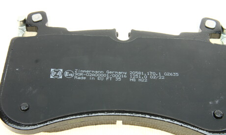 Фото 3 - Тормозные колодки ZIMMERMANN 20581.170.1 (205811701)