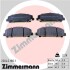 Колодки гальмівні дискові, к-кт - ((D10609FE0A)) ZIMMERMANN 220421801 (фото 1)
