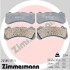 Колодки гальмівні дискові, к-кт - ZIMMERMANN 225851751 (фото 1)