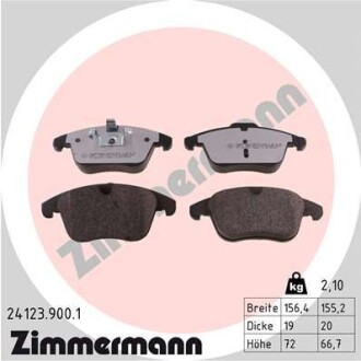 Колодки гальмівні дискові - ZIMMERMANN 24123.900.1