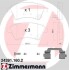 Комплект тормозных колодок, дисковый тормоз - ((5581079J00, 71750033)) ZIMMERMANN 24391.160.2 (фото 1)