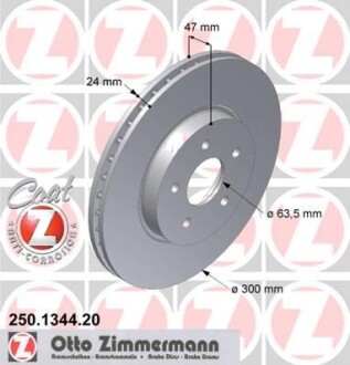 Тормозной диск - ZIMMERMANN 250.1344.20