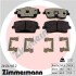 Колодки гальмівні дискові, к-кт - ((31471407, 31471408, 32276931, 32276932)) ZIMMERMANN 261261852 (фото 1)