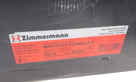 Фото 6 - Тормозной диск ZIMMERMANN 400.5518.30 (400551830)