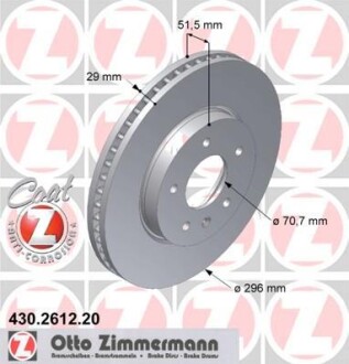 Тормозной диск - ZIMMERMANN 430.2612.20