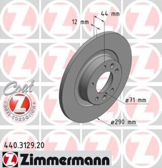 Tarcza hamulc. peugeot 508 10- ty - ZIMMERMANN 440312920