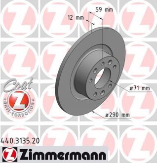 Тормозной диск - ZIMMERMANN 440.3135.20