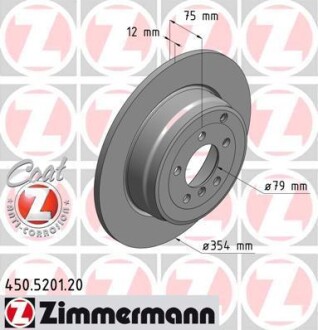 Тормозной диск - ZIMMERMANN 450.5201.20