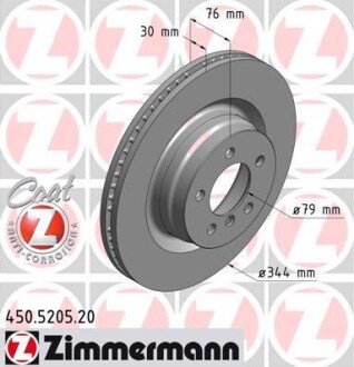 Тормозной диск - ZIMMERMANN 450.5205.20
