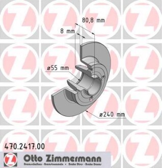 Тормозной диск - ZIMMERMANN 470.2417.00