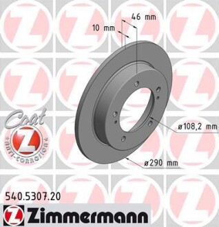 Tarcza hamulc. suzuki jimny 05- prz?d - ZIMMERMANN 540530720