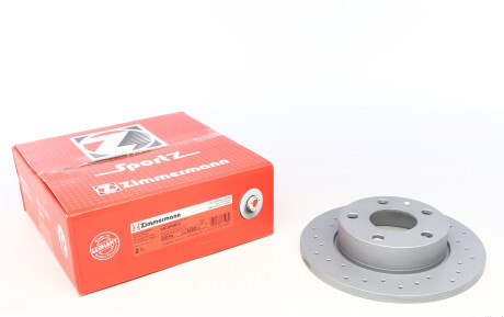 Тормозной диск задний VW Caddy III 04-15 (256x12) - ZIMMERMANN 600.3222.52